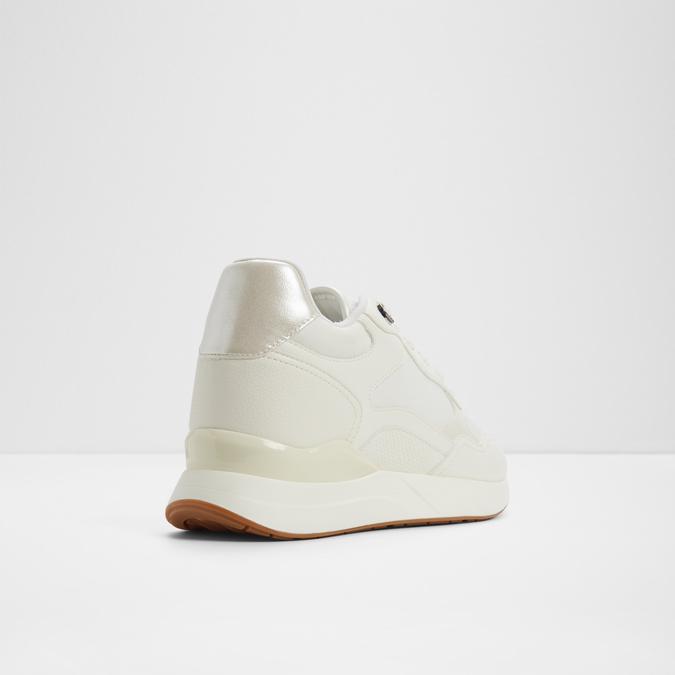 Pellexa-In Women's White Sneaker Wedges image number 2