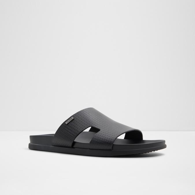 MONDI Black Men Double Band Sandals image number 3