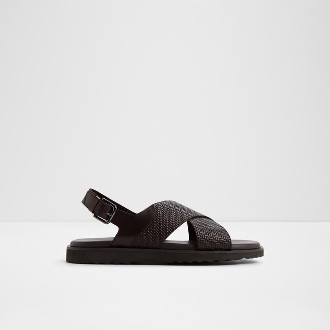 Silvoa-In Men's Brown Back Strap Sandals