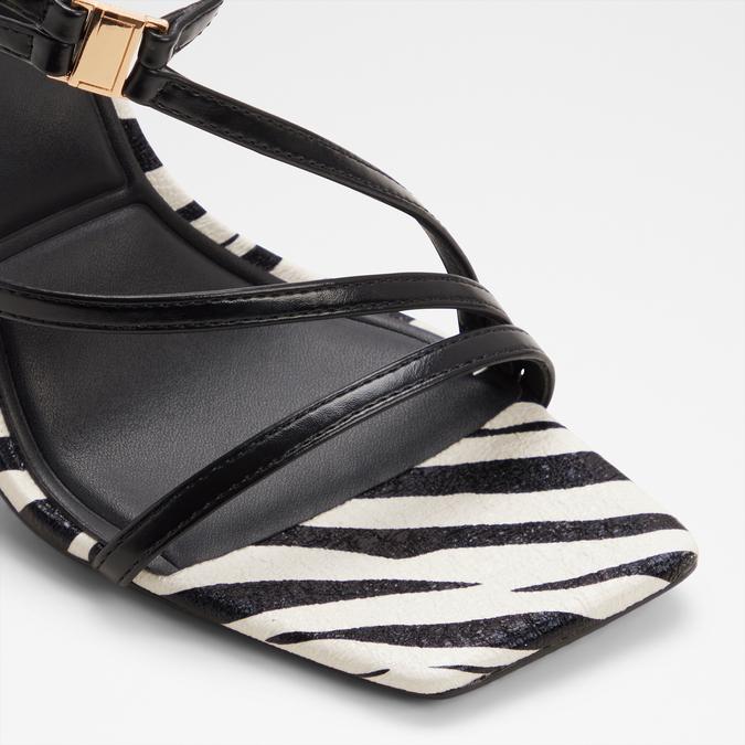 MAAKIE-B BLACK/WHITE Women Dress Sandals image number 4