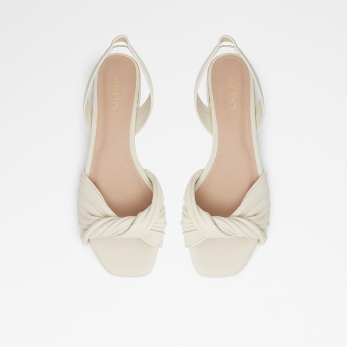 Nabila Women's White Block Heel Sandal image number 1