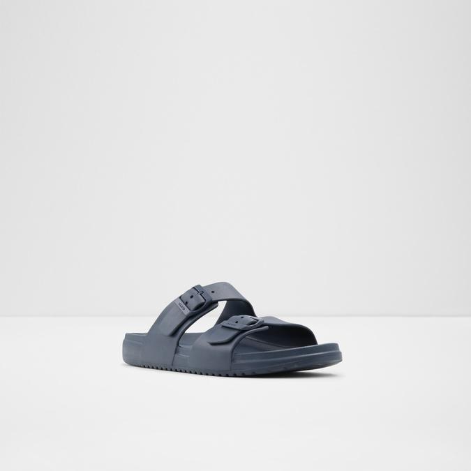 Hideo Men's Navy Double Band Sandals image number 3