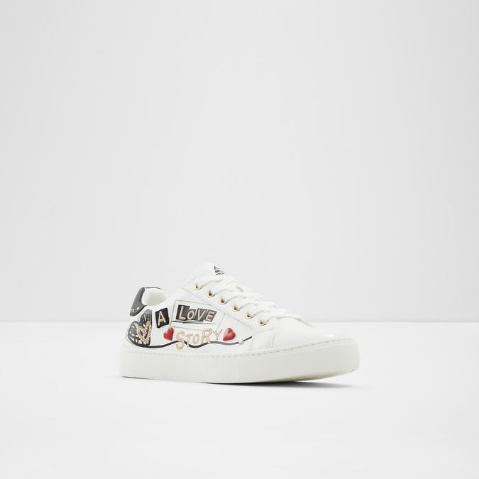 Lovestory Women's White Sneakers image number 4