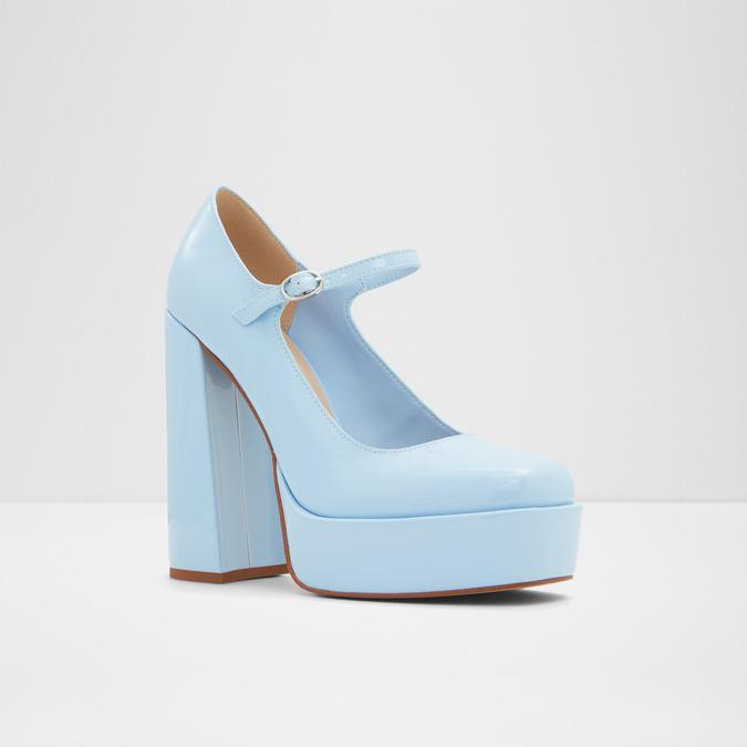 Anjie Women's Blue Block Heel Shoes image number 4