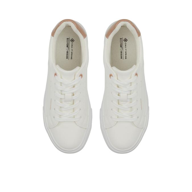 Feeona Women's White Sneakers image number 1