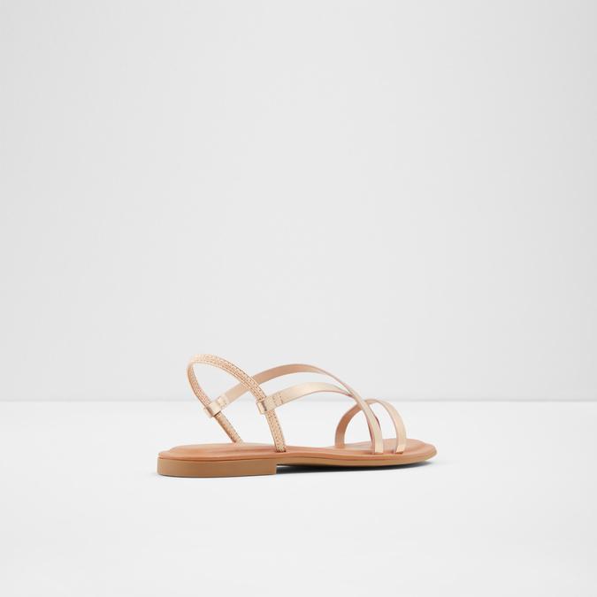 Broasa Women's Rose Gold Flat Sandals image number 1