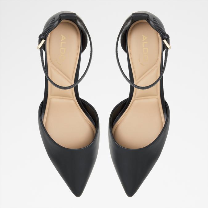 Uneral Women's Black Block Heel Shoes image number 1