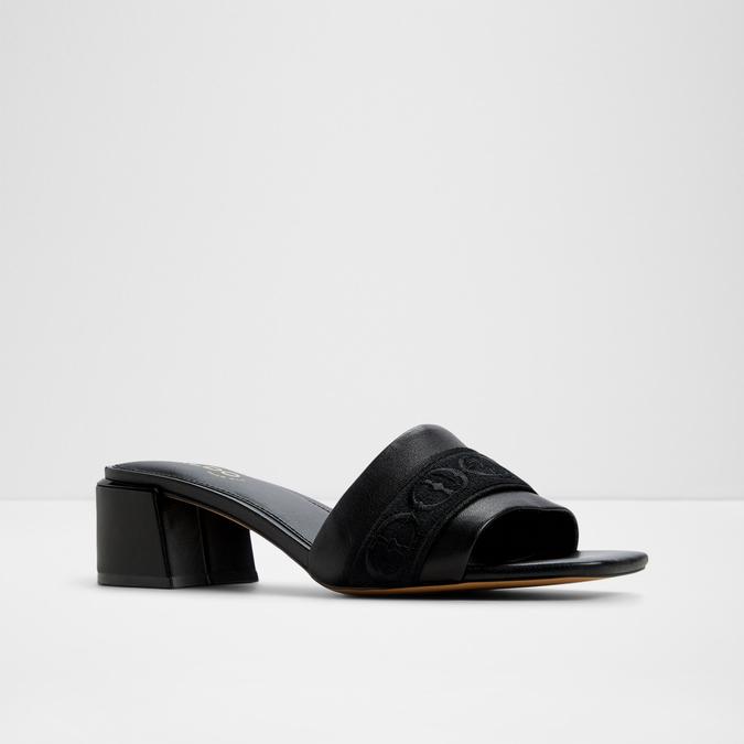 Elbenaldar-In Women's Black Block Heel Sandals image number 4