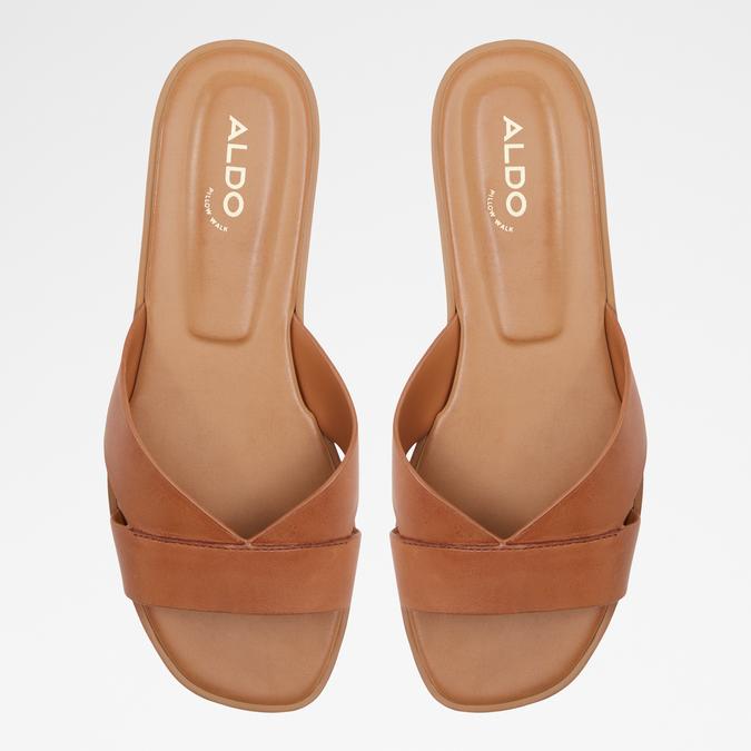 Caria Women's Brown Flat Sandals image number 1