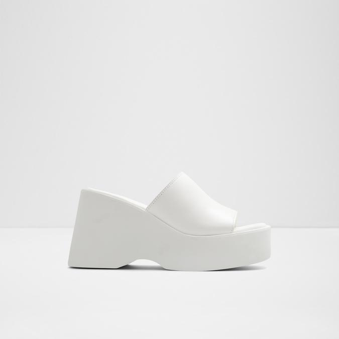 Betta Women's White Flatform Sandals image number 0