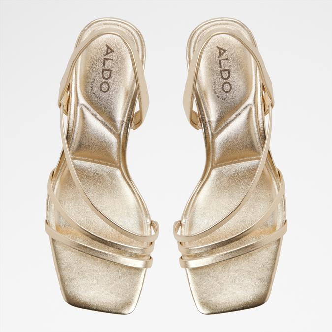 ATLANTICUSM-IN GOLD Women Block Heel Sandals image number 5