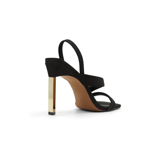 Nightout Women's Black Block Heel Sandals image number 2