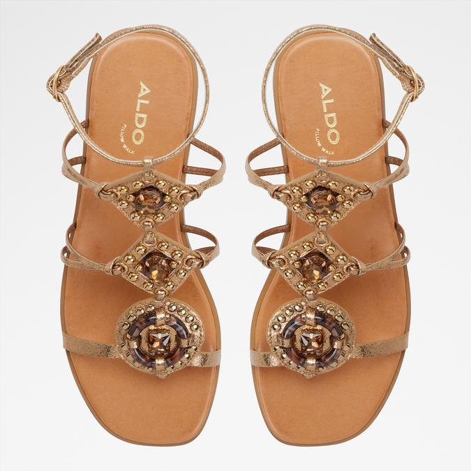 SANDJEWEL-B GOLD Women Flat Sandals image number 5