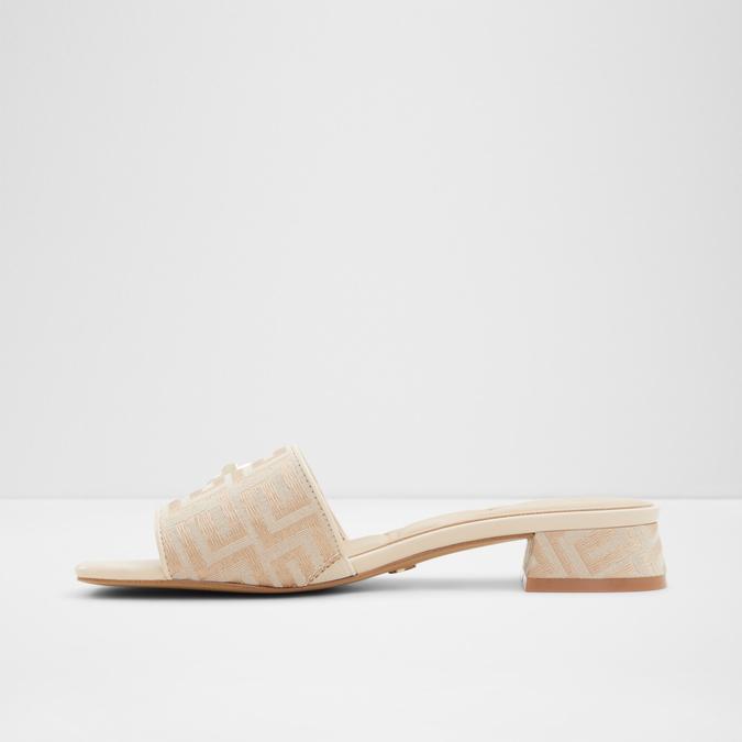 Heleny Women's Beige Block Heel Sandals image number 3