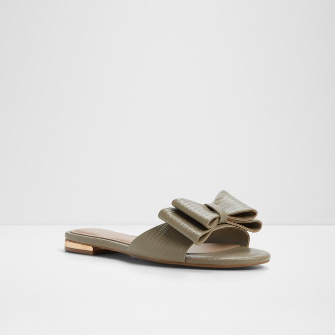 Eloquent-In Women's Green Flat Sandals image number 4