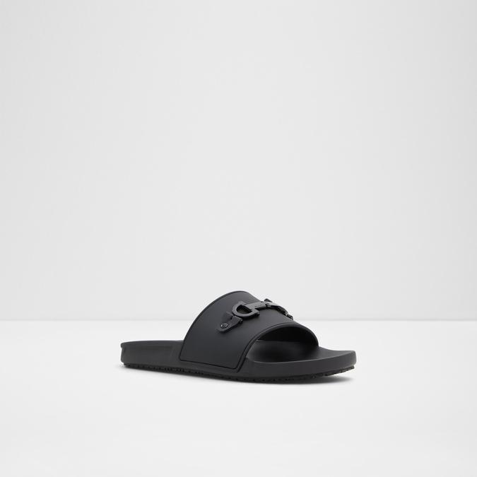 Loungeslide Men's Black Sandals image number 3