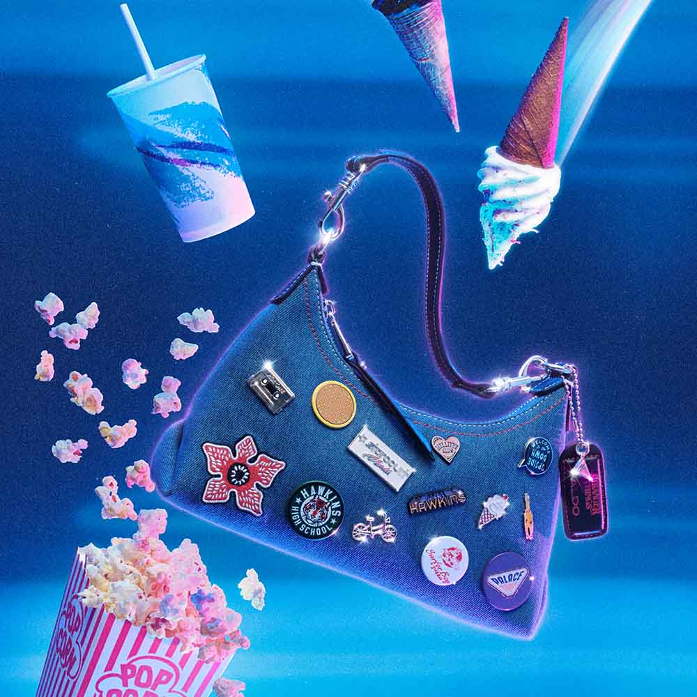 Cityofhawkins Women's Blue Shoulder Bag