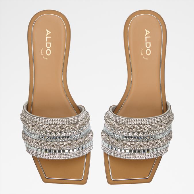 NAVALIA-IN SILVER Women Flat Sandals image number 5