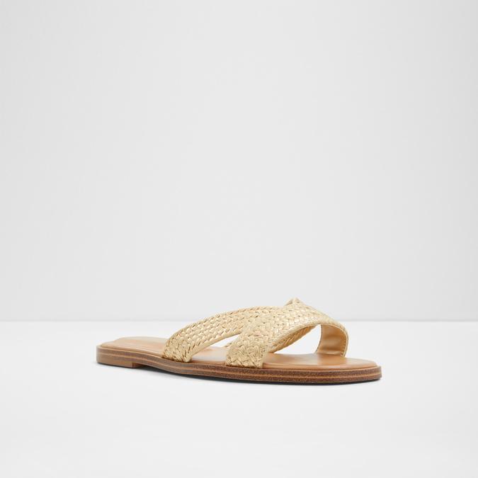 Caria Women's Gold Flat Sandals image number 5