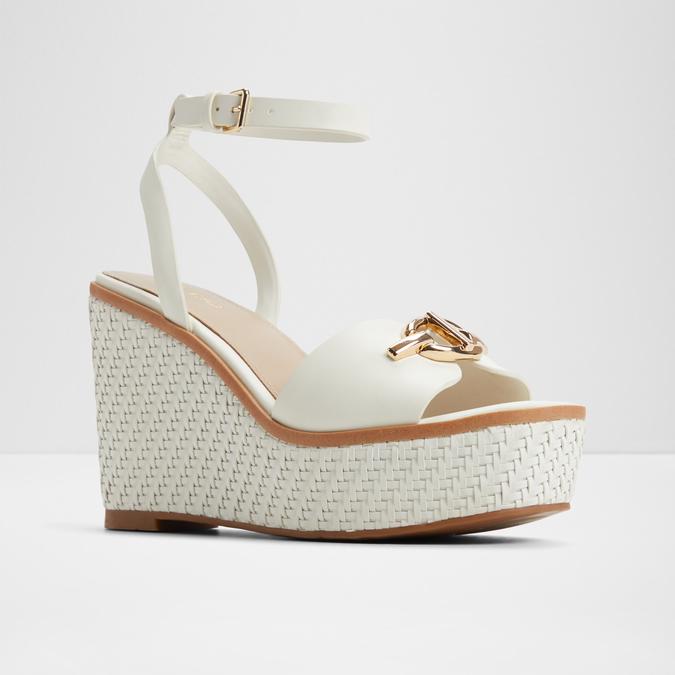 Ybylin-In Women's White Wedges image number 4