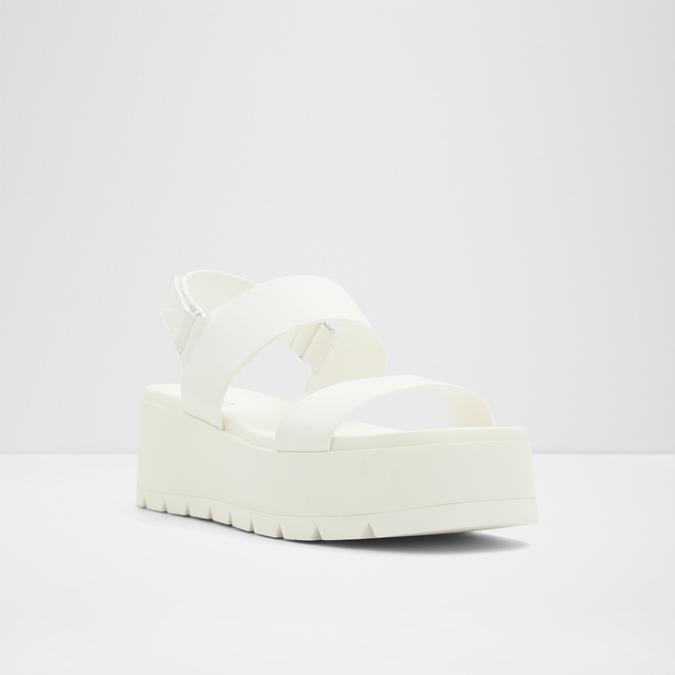 Thila-In Women's White Wedges image number 4
