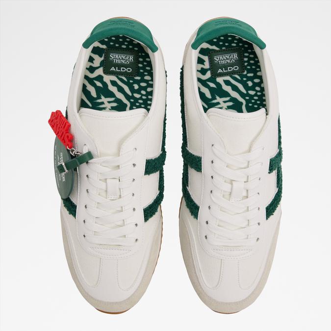 Hawkinshigh-In Men's White Low Top Sneakers image number 2