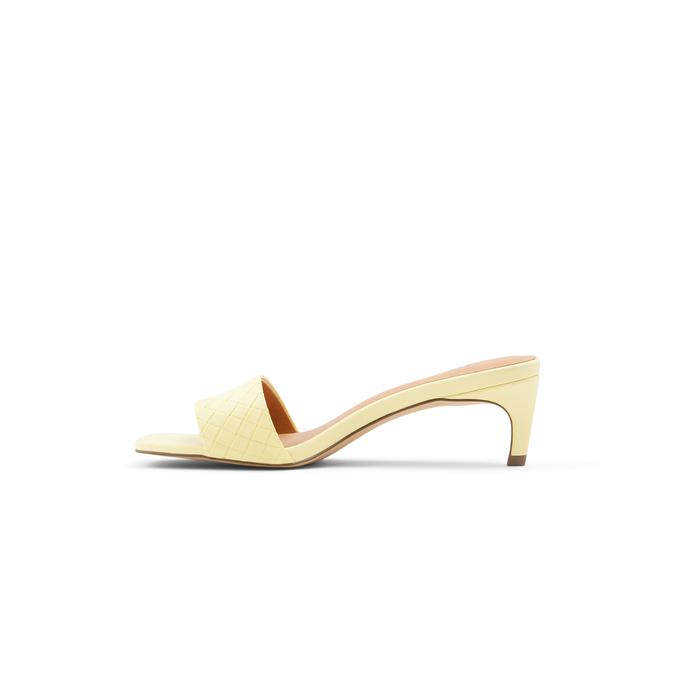 Aabella Women's Light Yellow Heeled Sandals image number 2