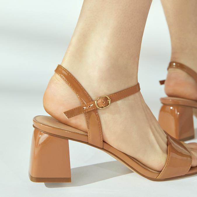 Gleawia Women's Light Brown Block Heel Sandal image number 1