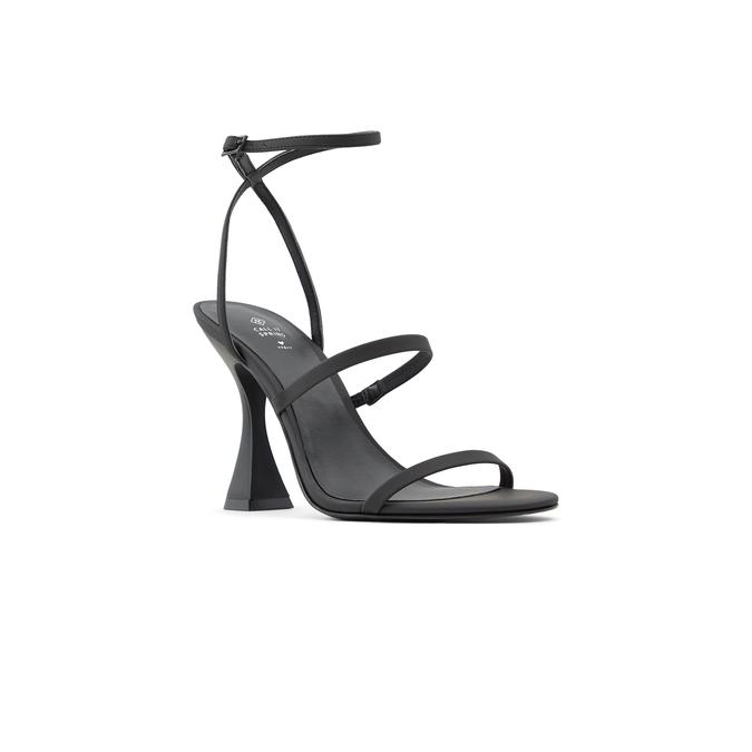 Lunaa Women's Black Heeled Sandals image number 3