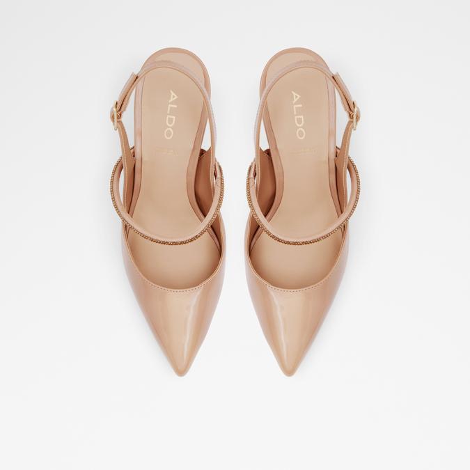 Valabenna Women's Beige Block Heel