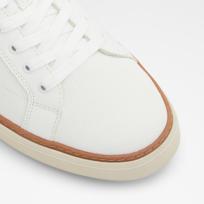 leather sneaker in white | lisa b.