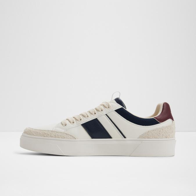 Elioa-In Men's White Low Top Sneakers image number 3
