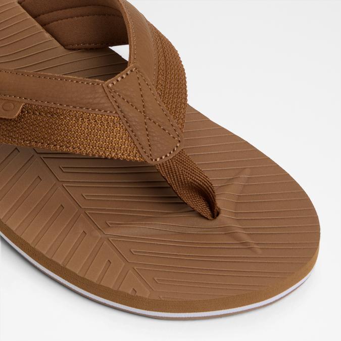 Kegana-In Men's Brown Thong Sandals image number 5