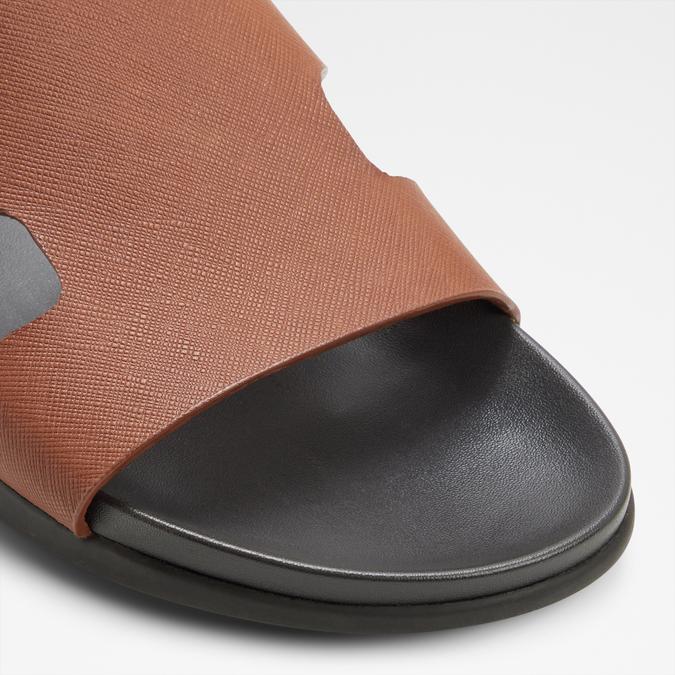 MONDI-INN Brown Men Single Strap Sandals image number 4