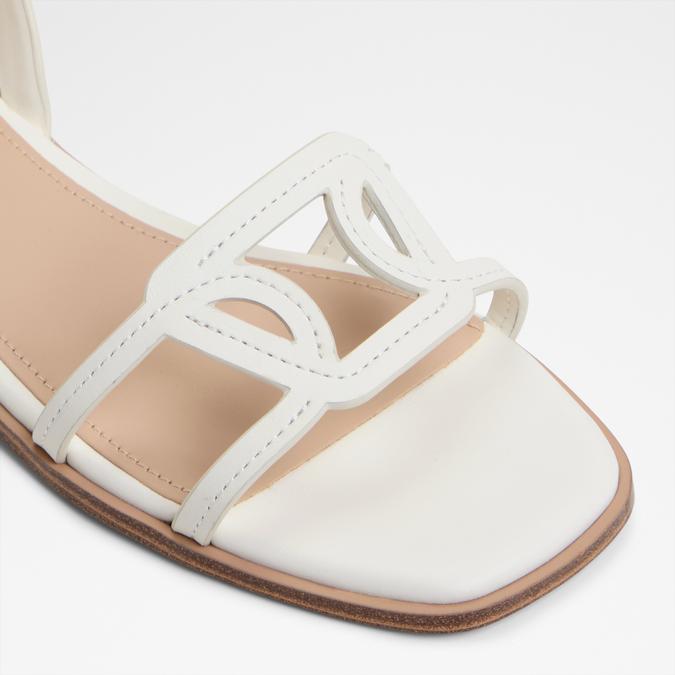 Greengrove-In Women's White Flat Sandals image number 5