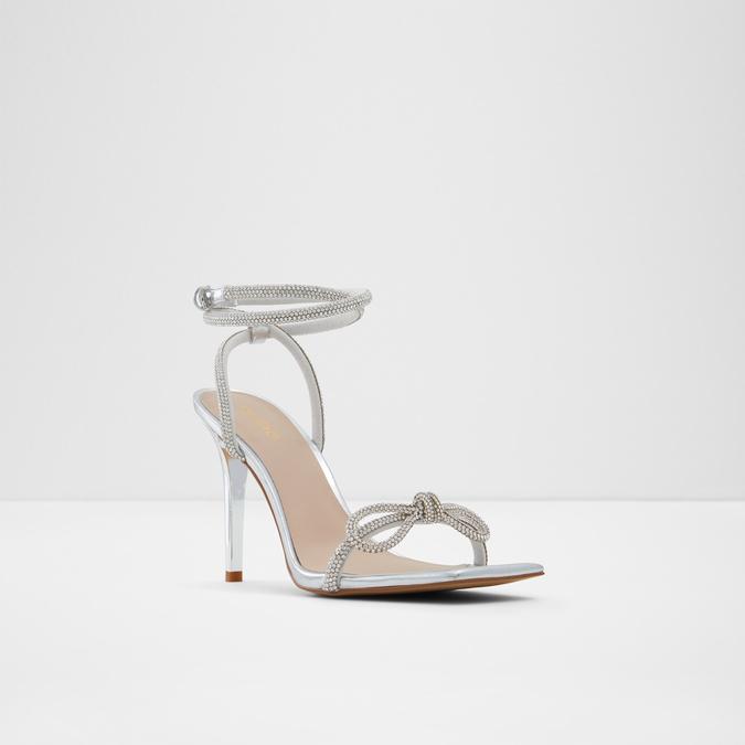 Barrona Women's Silver Dress Sandals image number 4