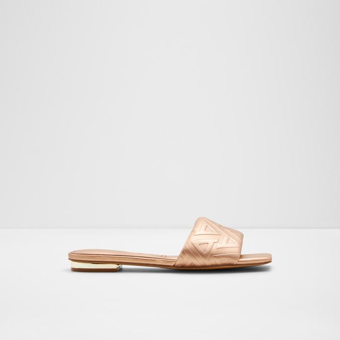 Cleony Women's Rose Gold Flat Sandals
