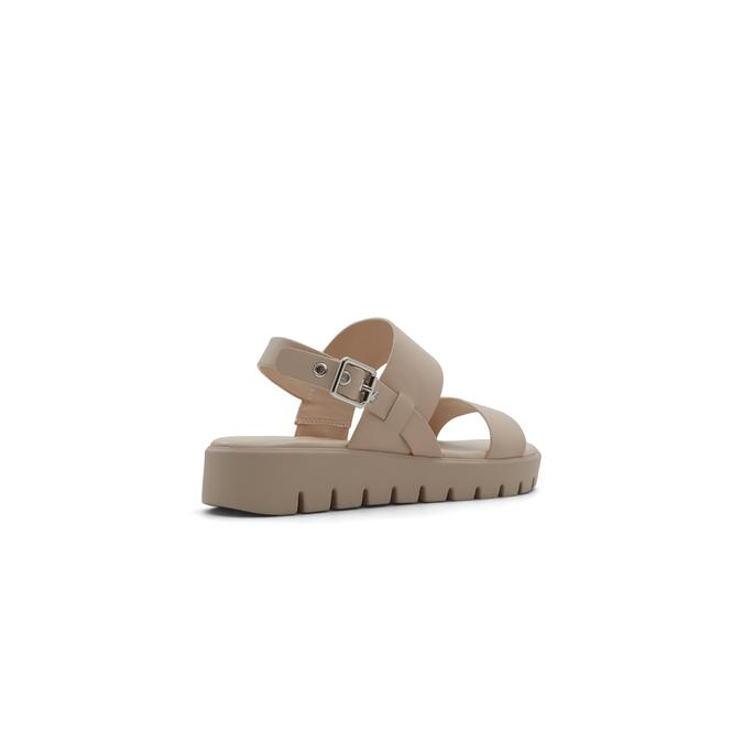 Nevra Women's Beige Flat Sandals image number 3