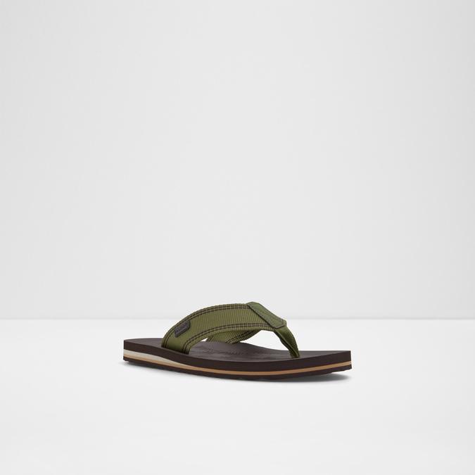 Burges Men's Khaki Thong Sandals image number 4