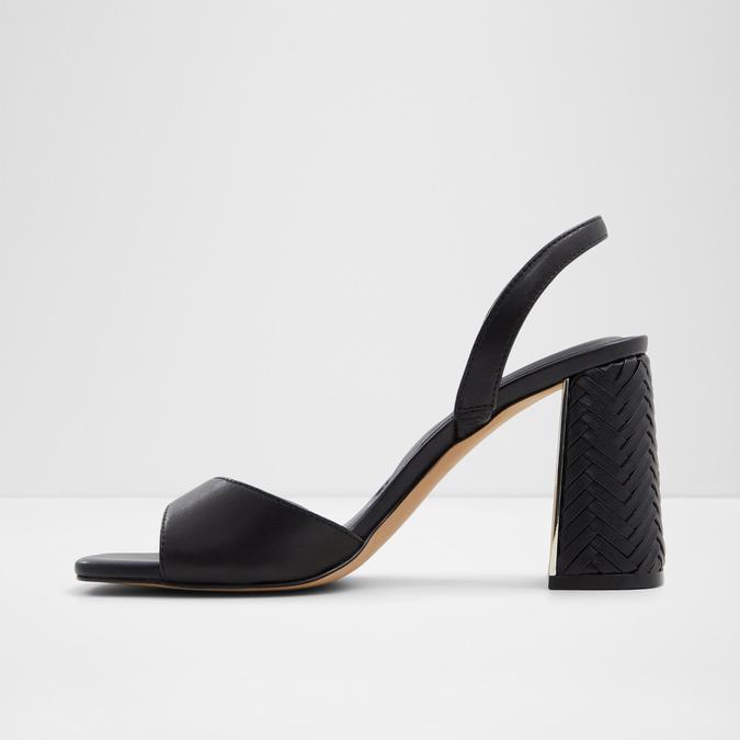 Mirale Women's Black Block heel Sandals image number 4