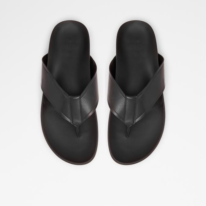 Afuthien Men's Black Thong Sandals