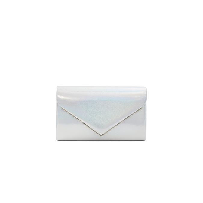 Qweenbee Women's Silver Clutch image number 0