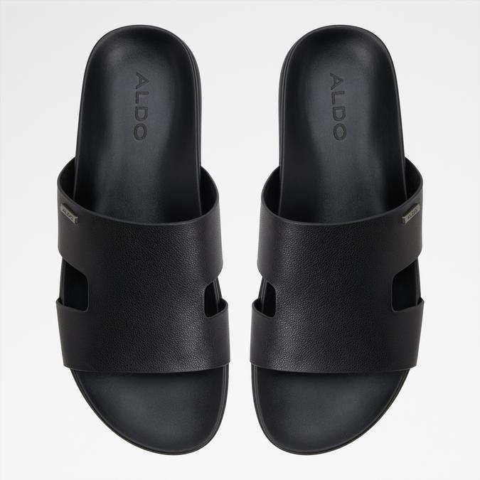 MONDI-INN Black Men Single Strap Sandals image number 5