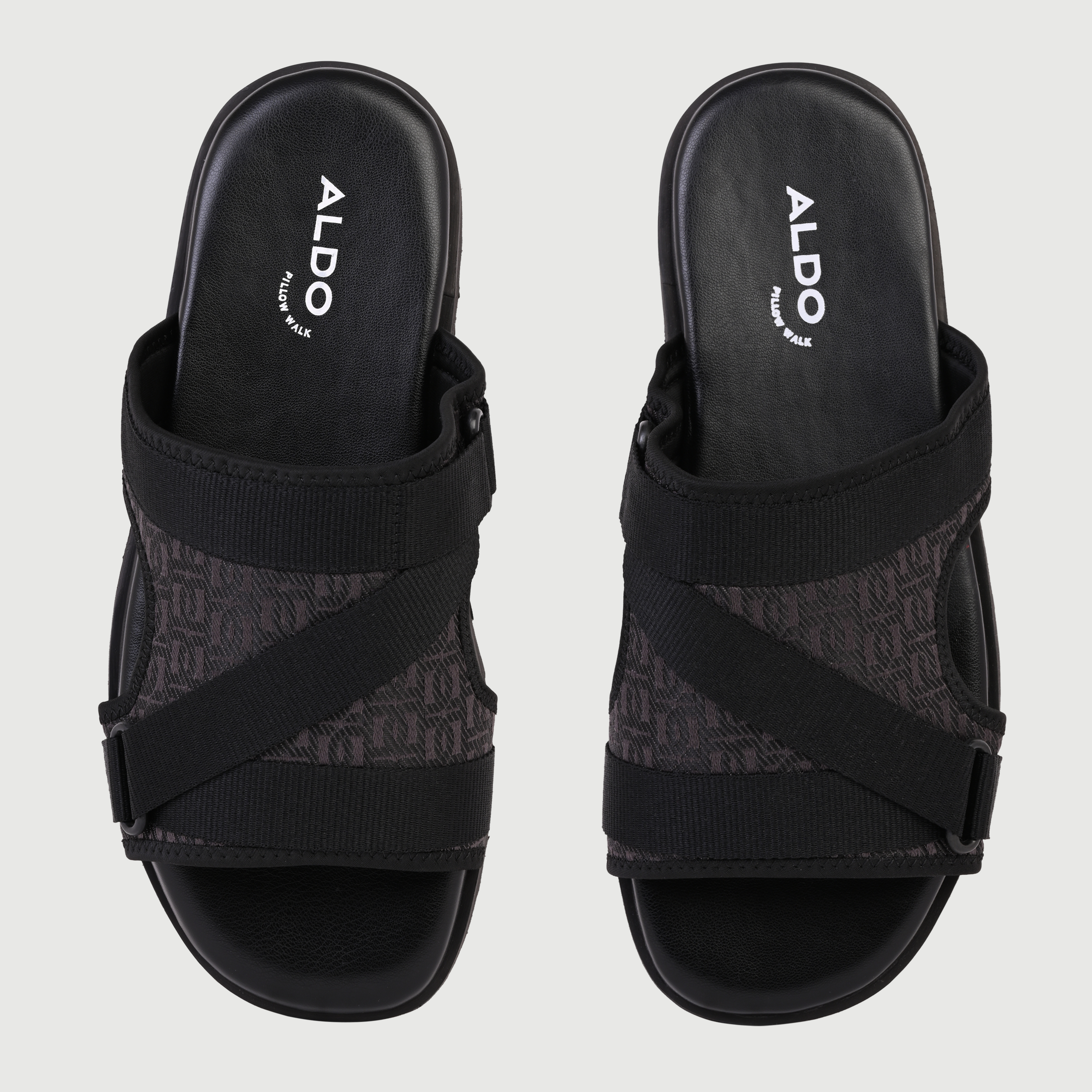 Deniels-In Men's Black Strap Sandals