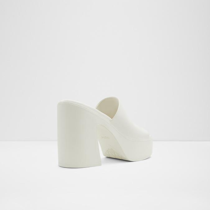 Maysee Women's White Block heel Sandals image number 2