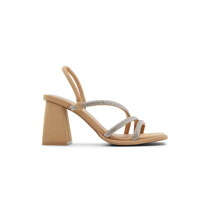 Luxe Women's Beige Block Heel Sandals image number 0