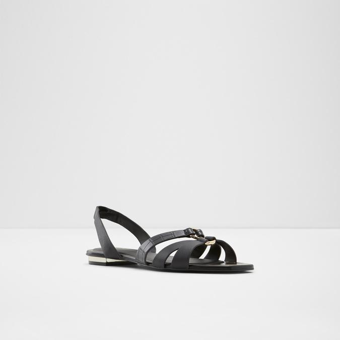 Marassi Women's Black Flat Sandals image number 4