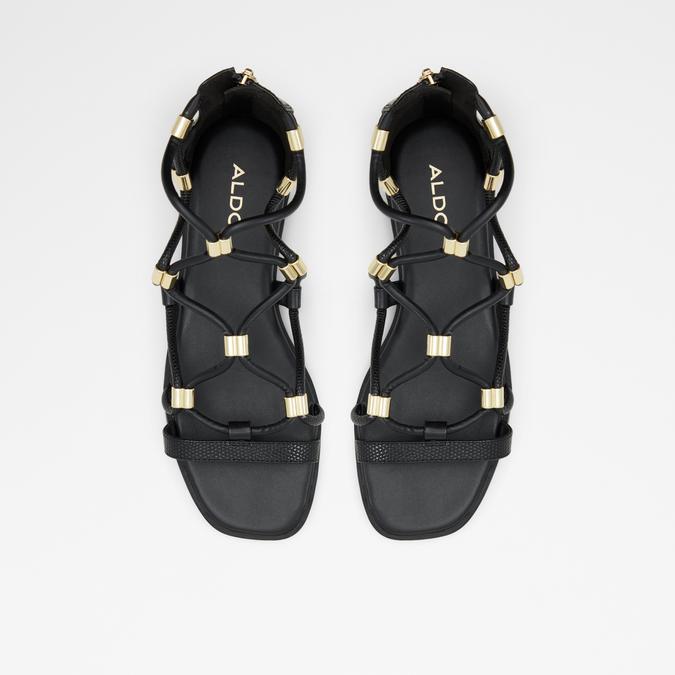 Black flat chappals shop