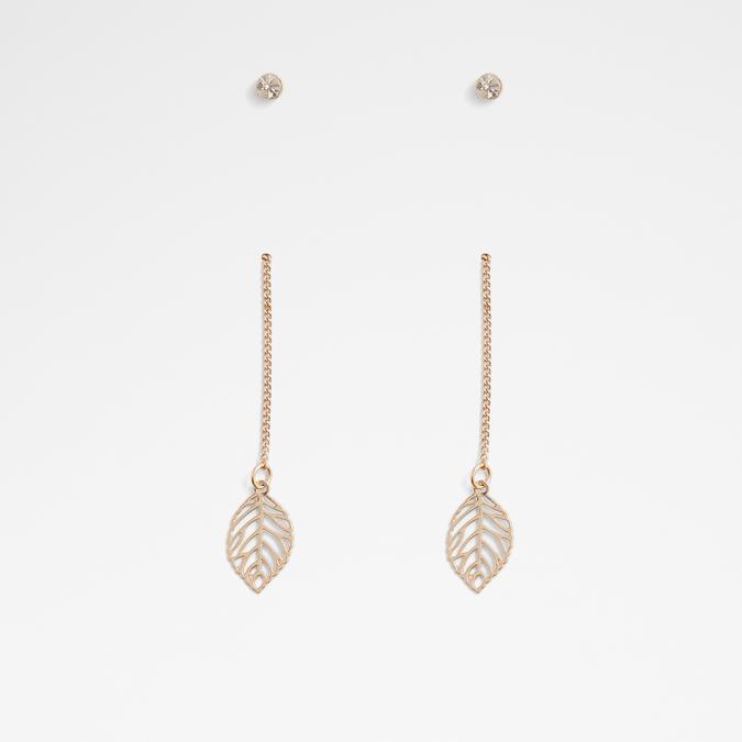 Glalirith Women's Clear On Gold Earrings