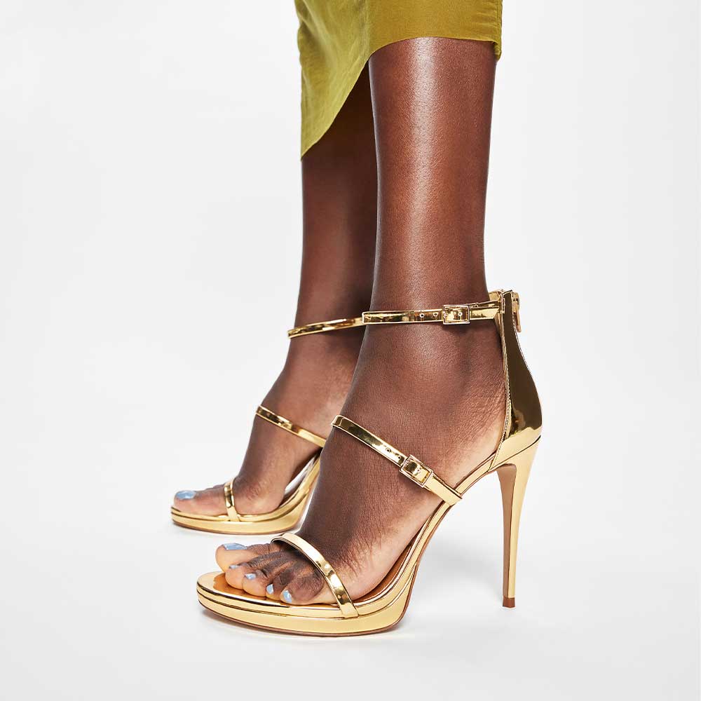gold dress shoes women's Levissa Sandals Category_Party Dresses